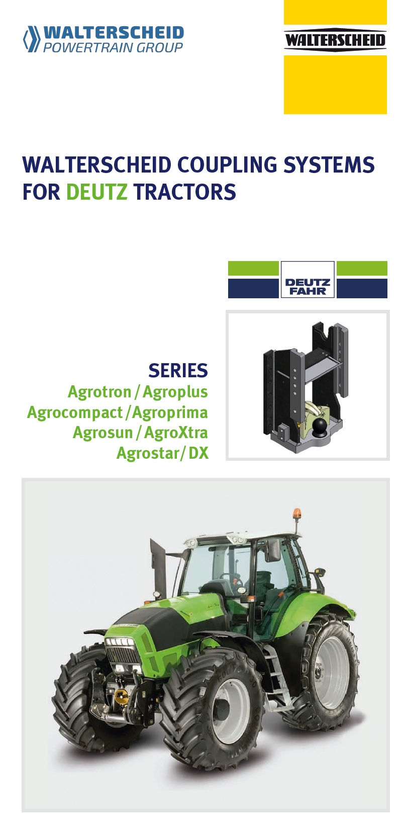 Coupling systems for Deutz tractors