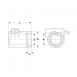Walterscheid® Hub KNP 1 3/4-6 - 1040434 