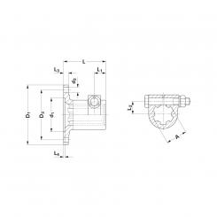 Walterscheid® Flanged hub D 120 - 1080894 