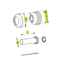 Walterscheid® Safety guard half inner SDH 25/1 - 1116440 