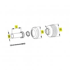 Walterscheid® Safety guard half inner SDH 25/1 - 1116538 