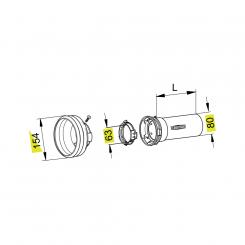 Walterscheid® Safety guard half outer SCH 25 - 1116539 