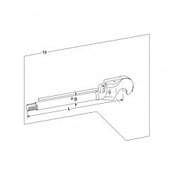 Walterscheid® Piston rod+Hook HOL-C90 CAT.3S - 1201224