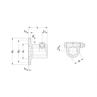 Walterscheid® Flanged hub D 100 - 1047046