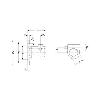 Walterscheid® Flanged hub D 120 - 1080742