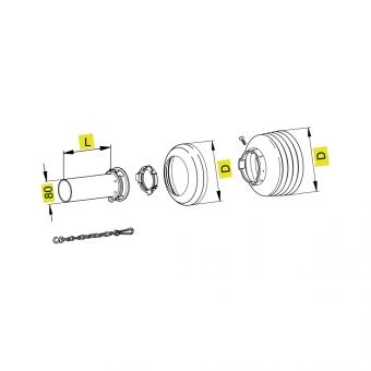 Walterscheid® Safety guard half inner SDH 25/1 - 1116538
