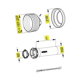 Walterscheid® Safety guard half outer SDH 35 - 1116705