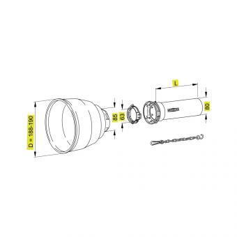 Walterscheid® Safety guard half outer SCH 25 - 1166095