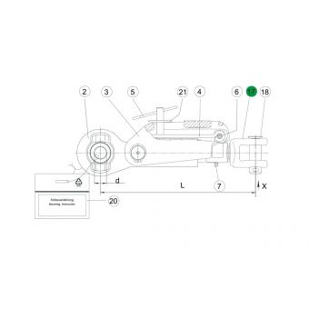 Walterscheid® Yoke rod SST 25.6 - 1205504