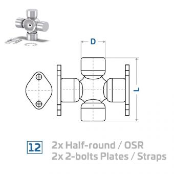 Uni-Cardan® – Round Bearing Universal Joint – 15192