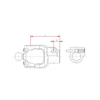 Walterscheid® Quick-disconnect yoke AG 2450 - 1189320
