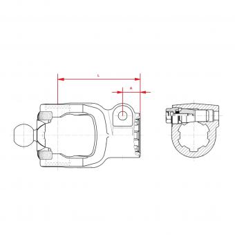 Walterscheid® Quick-disconnect yoke AGCC 2450 - 1104152