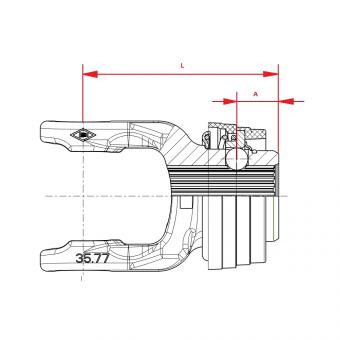 Walterscheid® Quick-disconnect yoke ASGE 2400 - 1135463